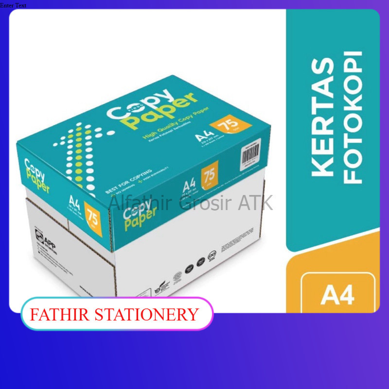 

Copy Paper Kertas Fotocopy A4 75 GSM ( 1 DUS )