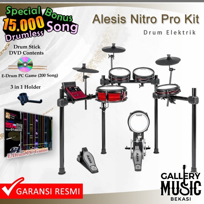 Alesis NITRO PRO KIT Electric Drum Set Original -Drum Elektrik Alesis