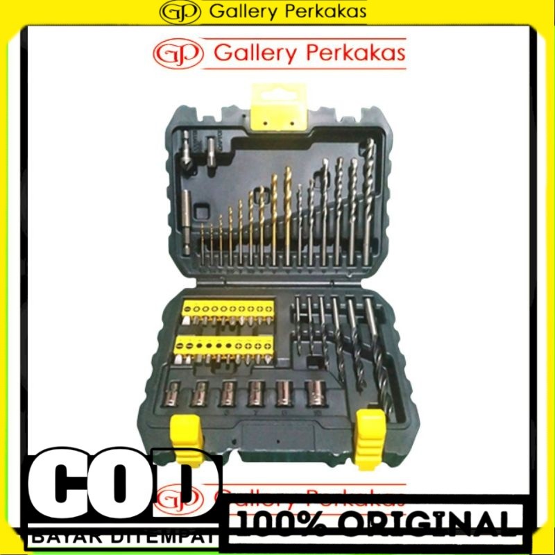 Stanley mata bor mata obeng set aksesoris 50pcs