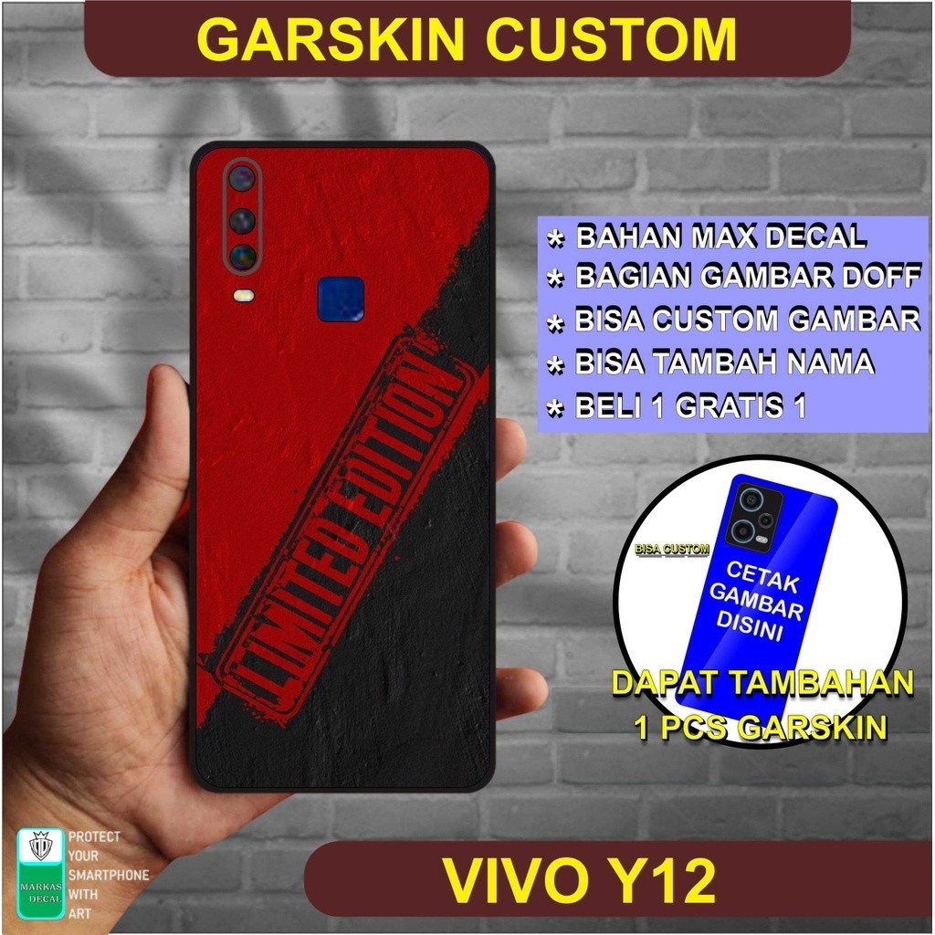 garskin hp vivo y12 y15 y17 motif keren code 1#21 free custom gambar