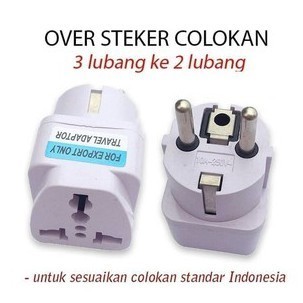 Over Steker Colokan Kaki 3 ke Kaki 2 / Colokan Kaki 3 Ke Kaki 2
