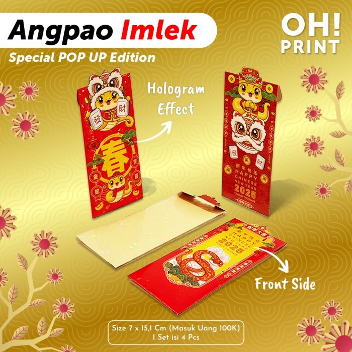 

Angpao Imlek Lucu Premium Angpao Chinese New year Pop Up