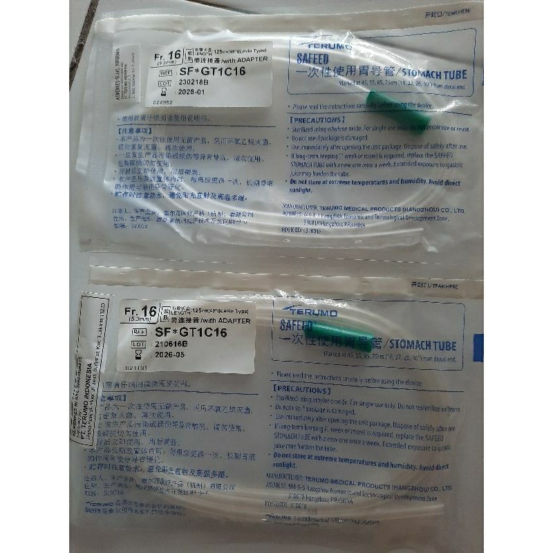 Stomach Tube/  Sonde Selang/ Selang NGT