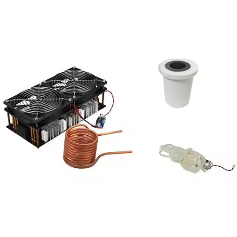 2500W ZVS Induction Heating Board Module Flyback Driver Heater+Coil+Dual fan+Crucible+Pump