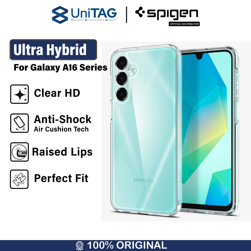 Case Samsung Galaxy A16 5G Spigen Ultra Hybrid Clear Slim Anti Scratch Crack Shock Slip Shockproof C