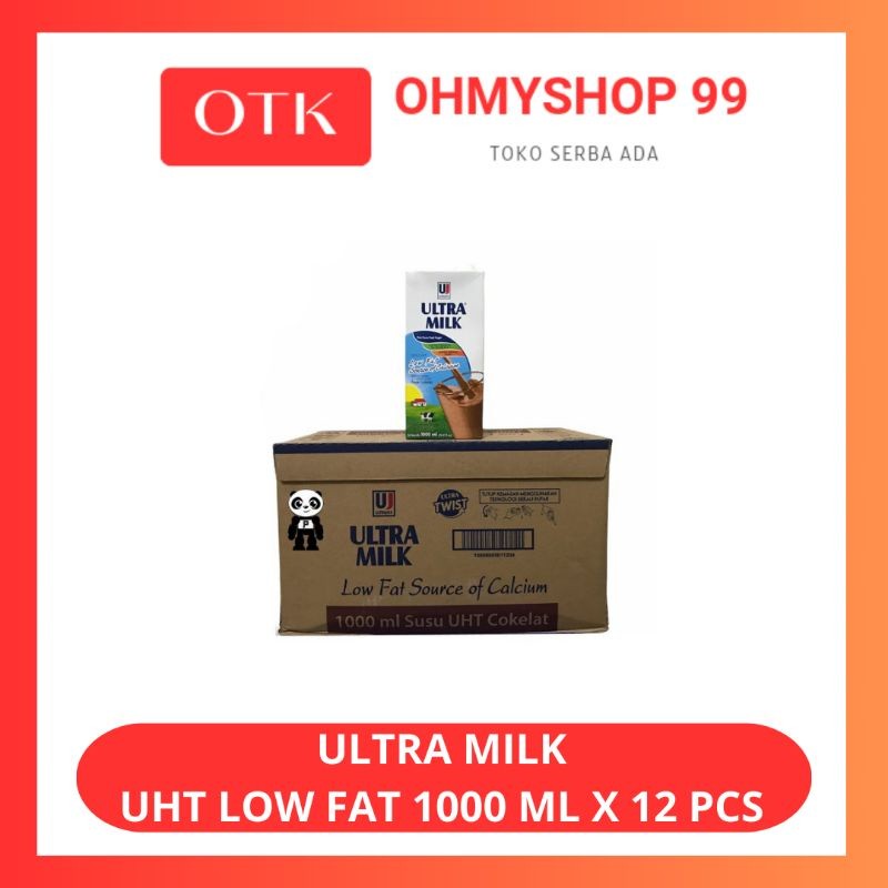 Ultra Milk Susu UHT Low Fat 1 L - 1 Dus