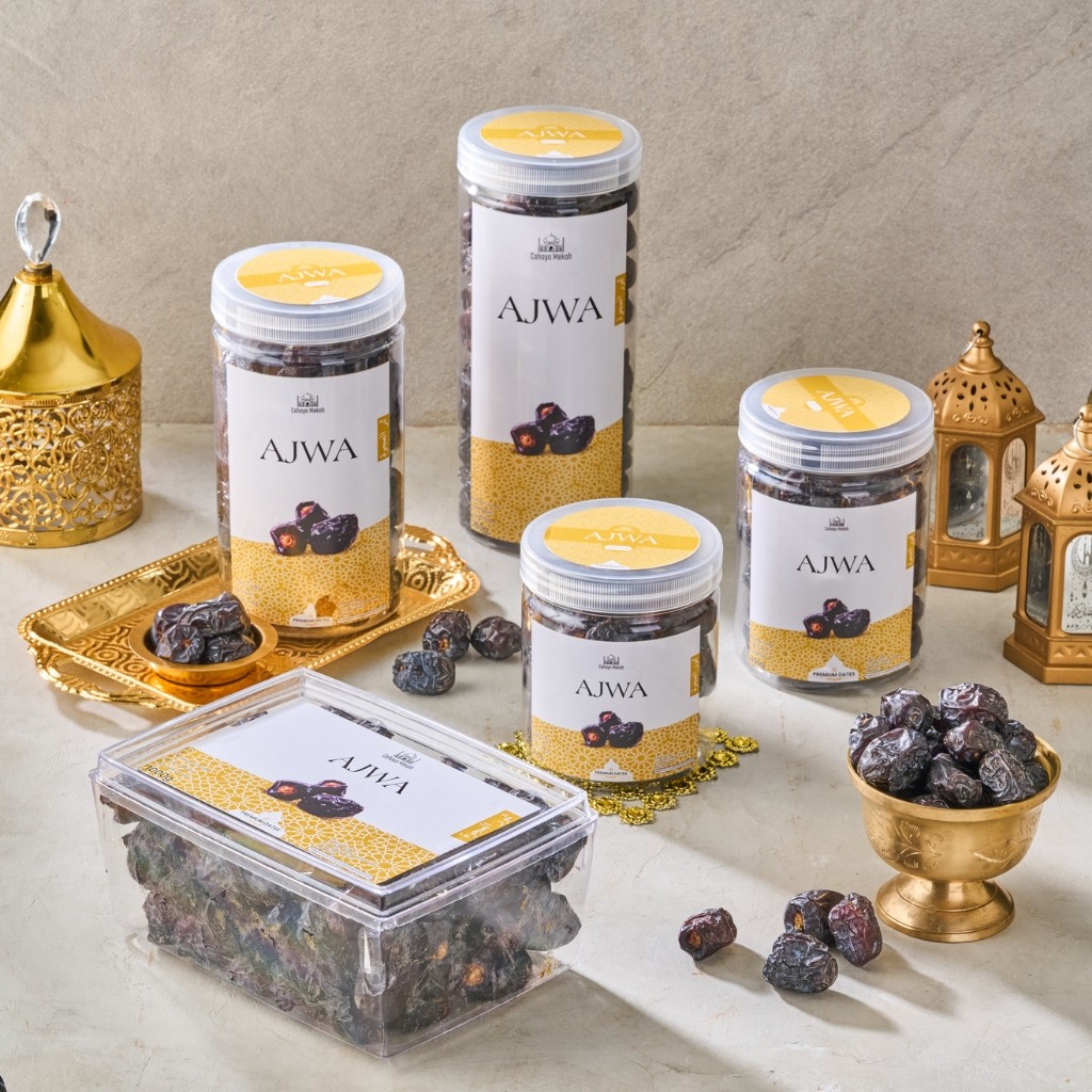 

Cahaya Mekah Kurma Ajwa Kurma Nabi Ajwa Dates Toples Akrilik Original Grade A+++
