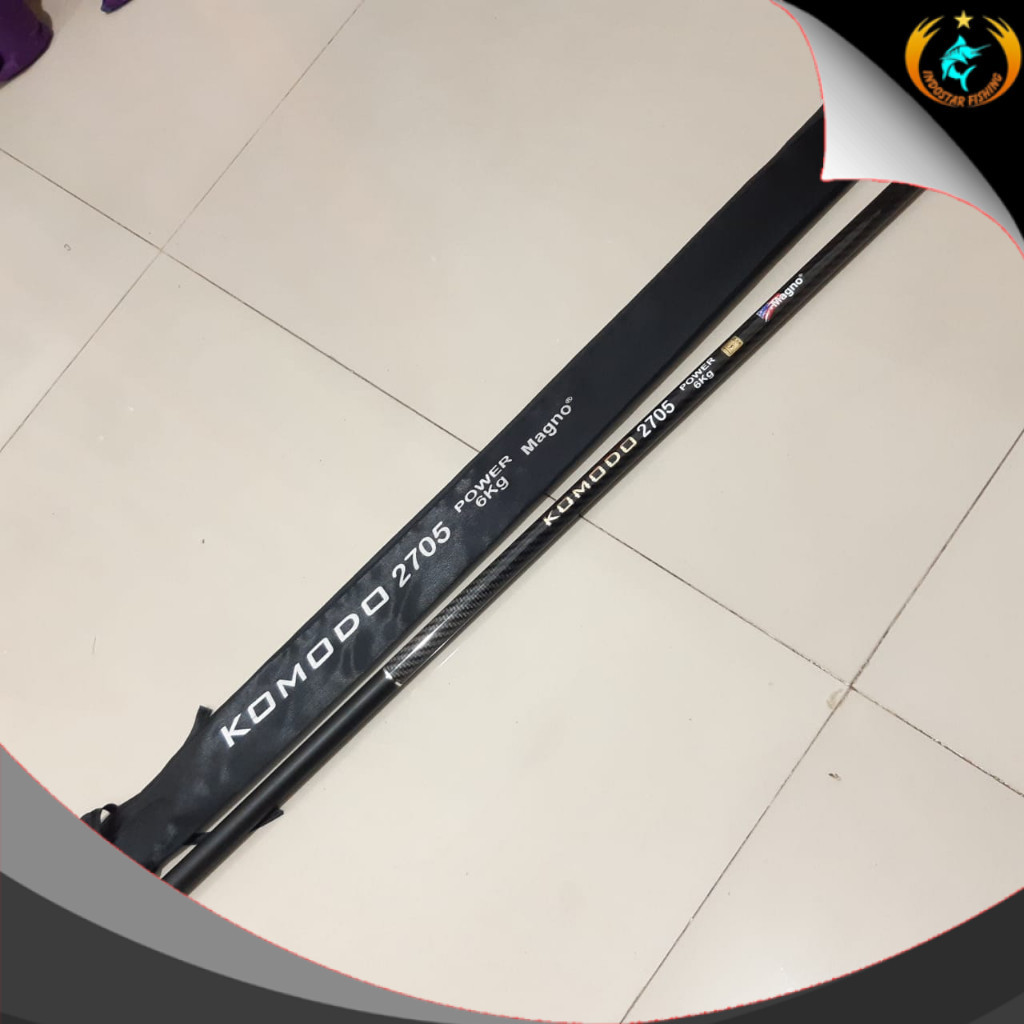 Joran Tegek Pole Magno Blood KOMODO 2705 3606 4507 Kaku Stik tegek Murah Packing Pipa PVC - Indostar