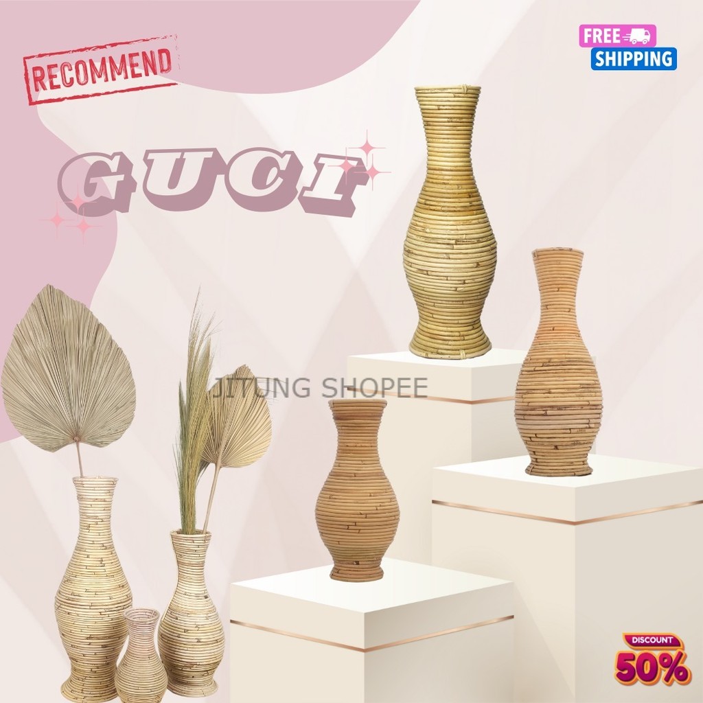 GUCI ROTAN AESTHETIC UKURAN KECIL, BESAR DAN MINI COCOK UNTUK HIASAN RUANG TAMU DAN HIASAN