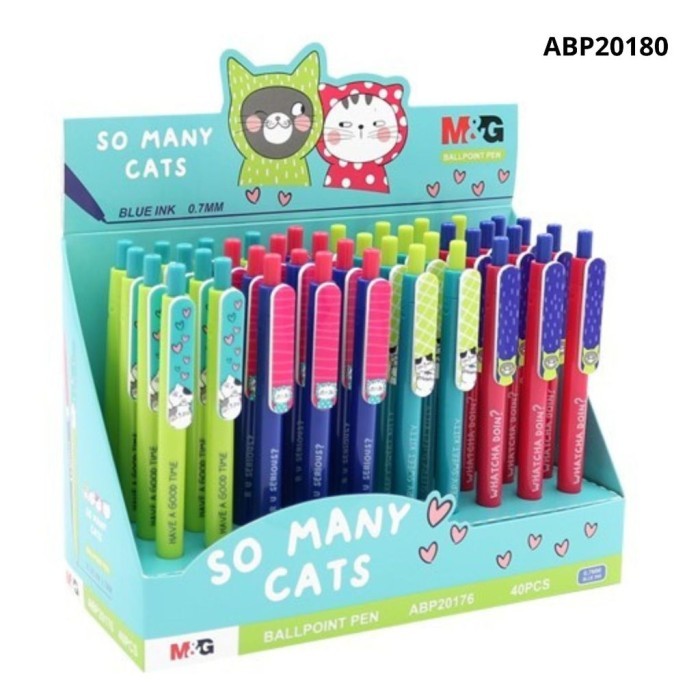 

Pulpen Cetek M&G ABP20180 So Many Cat Pen Tip 0.7 mm Tinta Hitam - ABP20180