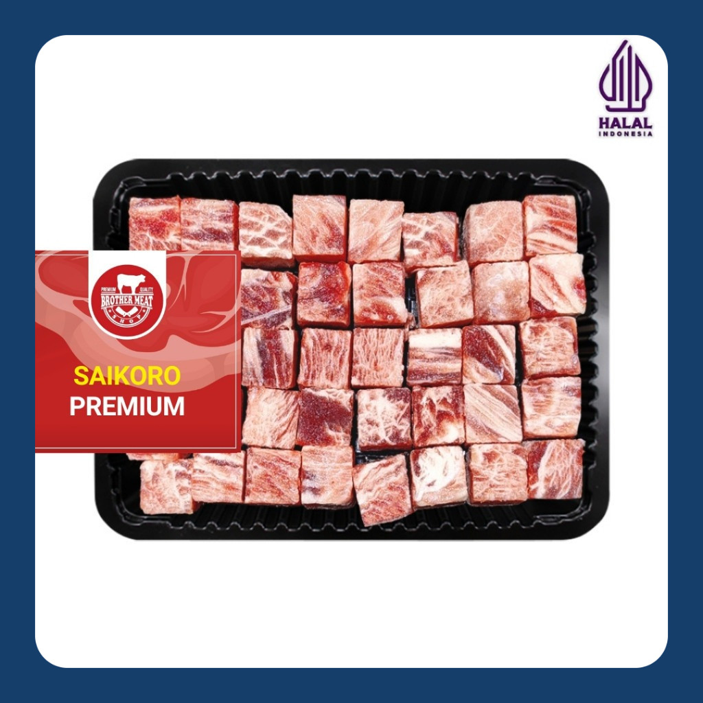 

Beef Saikoro Meltique Premium Full Kotak 1kg - Brothermeatshop