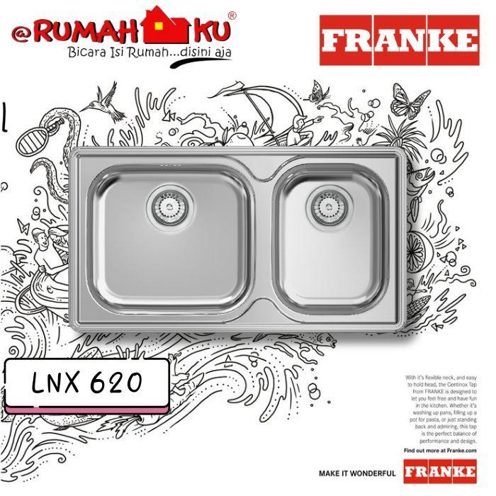 FRANKE SINK 2BOWL LNX 620 - SINK ONLY