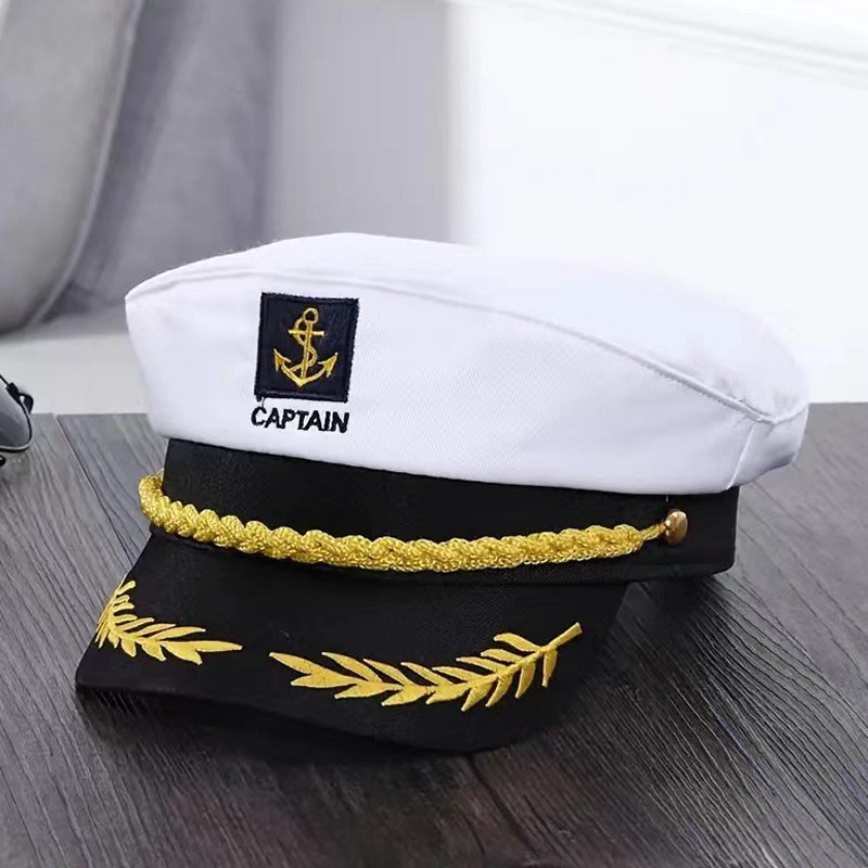 Topi Pelaut Marinir Topi Kapten Topi Sailor Hat Topi Sailor Topi Pelaut Kapten Pirates Bajak Laut To