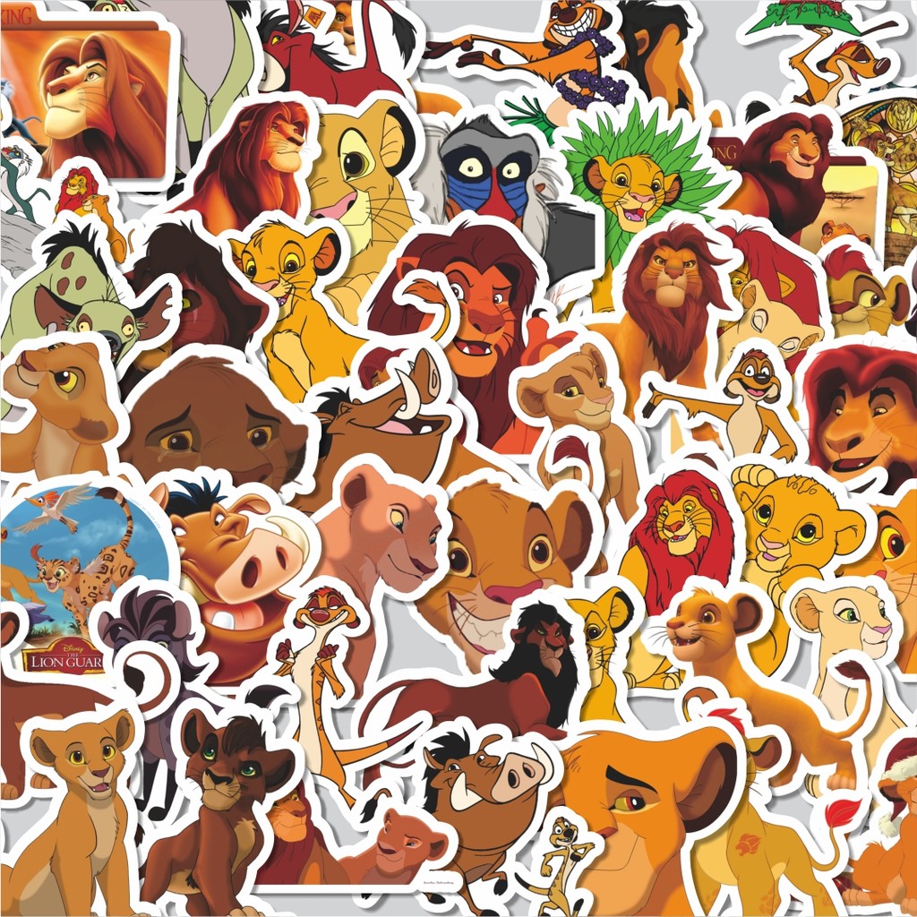

Stiker Cutting Pack Stiker Kartun The Lion King Isi 100Pcs Series Aesthetic Lucu Keren Untuk Koper Bahan Vynil