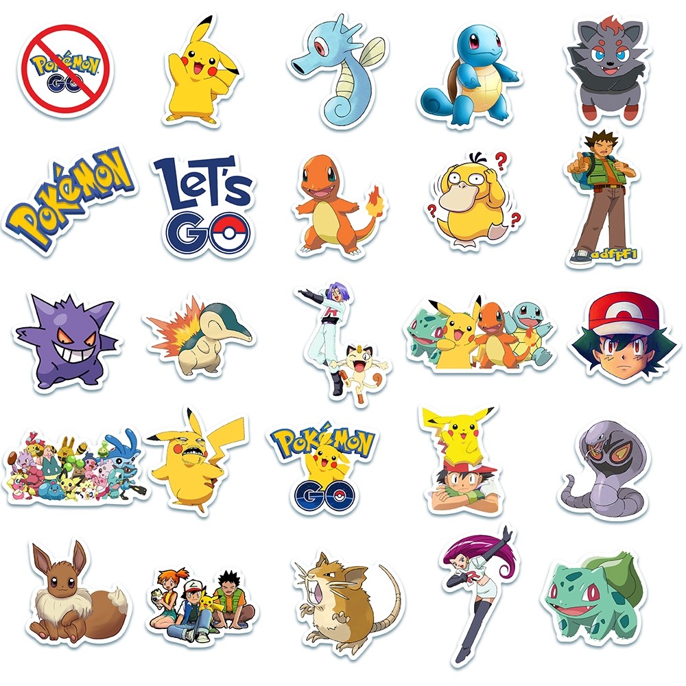 

Stiker Lucu Kartun Pikachu Stiker Pokémon Decal Vinyl Stiker Anti Air- Sticker Aesthetic Stiker Buku Journal Koper Casing HP Laptop Helm Motor Botol Minum