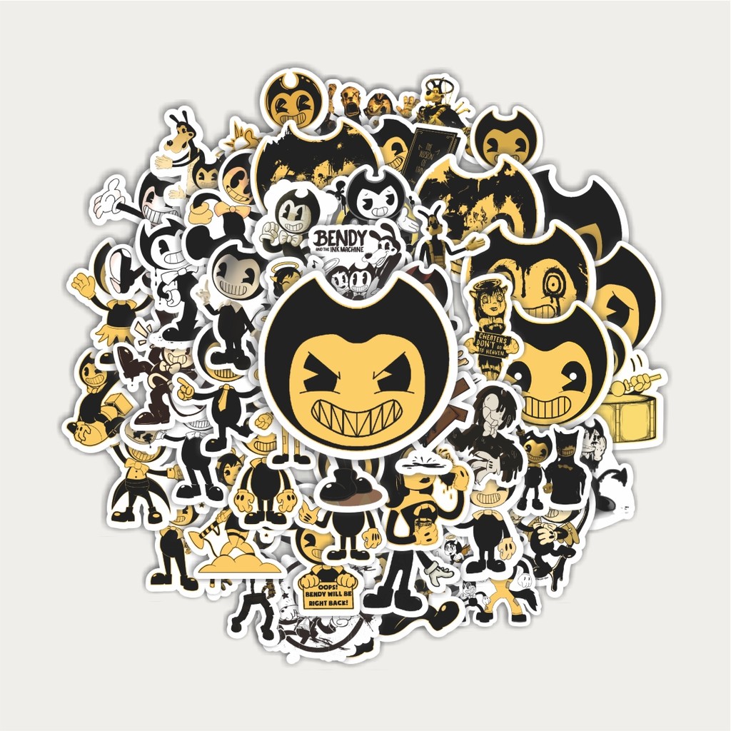 

Sticker Pack Stiker Kartun Bendy and the Ink Machine | Sticker TUMBLR | Stiker LAPTOP KOPER HELM