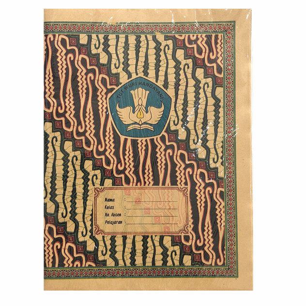 

Sampul Batik / Sampul Coklat Buku Tulis kraf Boxy nama