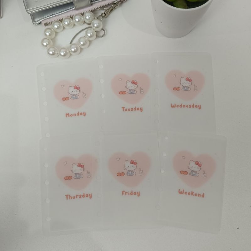 

Cash Envelope M5 kiti cute (5ring) | Amplop size m5 untuk budgeting