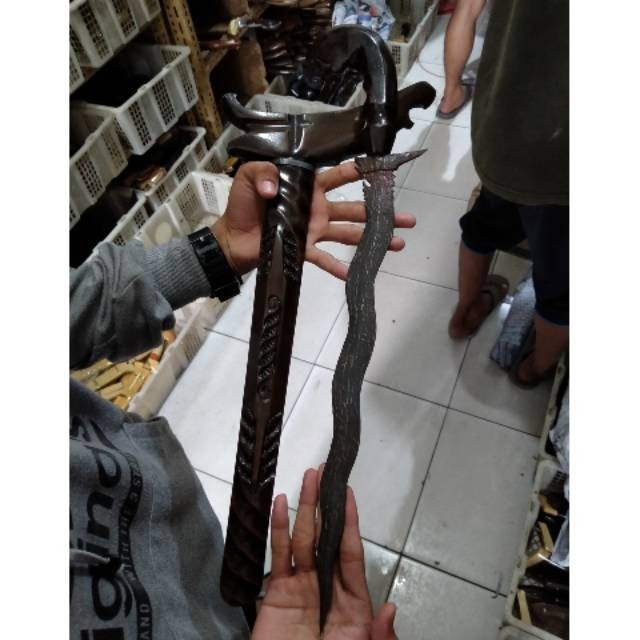KERIS BESAR WANARA SEMAR GOLEK PUSAKA Antik JAWA JUMB0