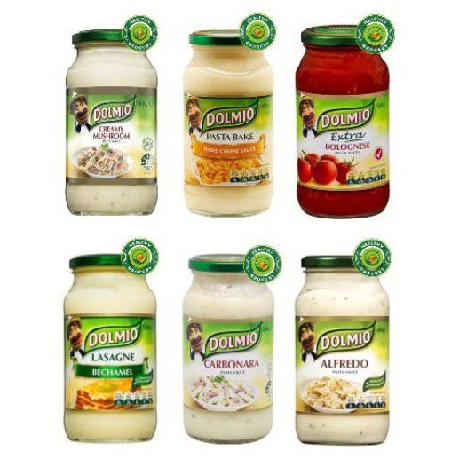 

DOLMIO Pasta Sauce 490gr / Carbonara / Lasagna / Alfredo / Three Cheese / Bolognase / Mushroom