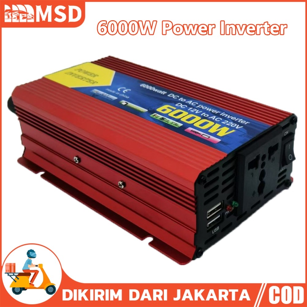 Inverter 6000 Watt Power Inverter DC Ke AC Universal Inverter Mobil 12V/24V