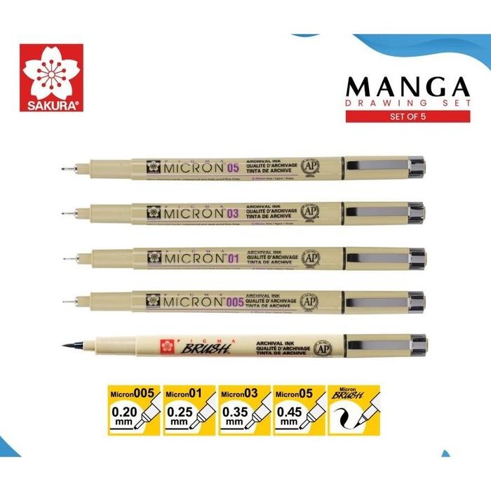 

Promo Sakura Pigma micron Manga Drawing Set - PM-5 Terlaris