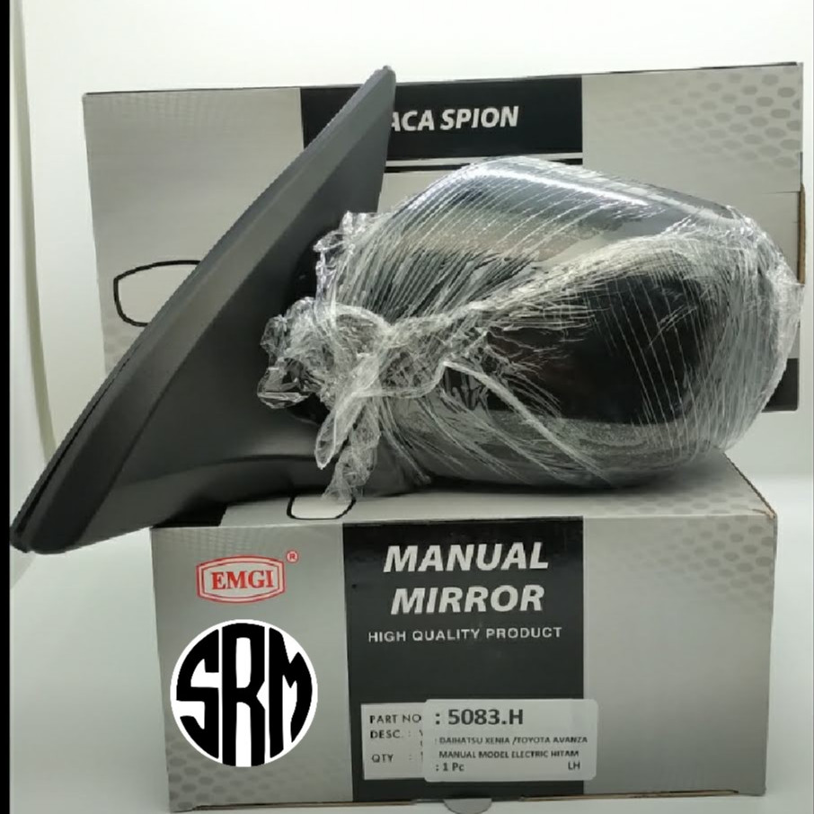 AXANSHOP KACA SPION AVANZA / XENIA VVTI 2004 2005 2006 2007 2008 2009 2010 2011 HITAM MANUAL MODEL E