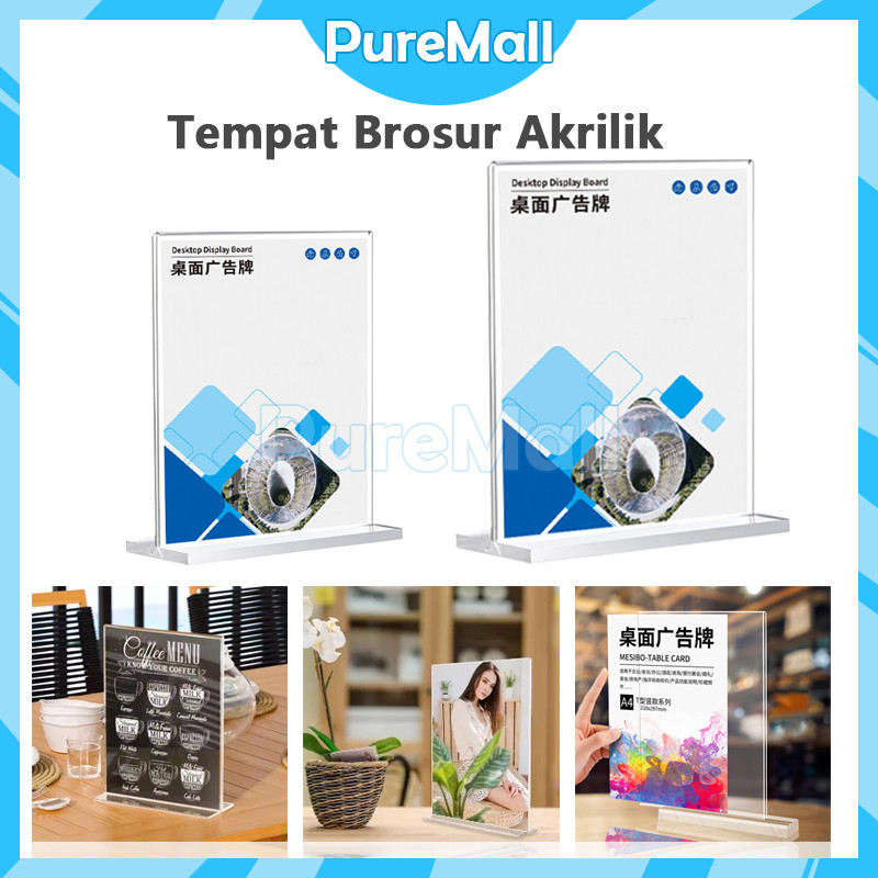 

Tent Holder Akrilik A4/a5/a6 / Tempat Brosur / Tent Card Akrilik