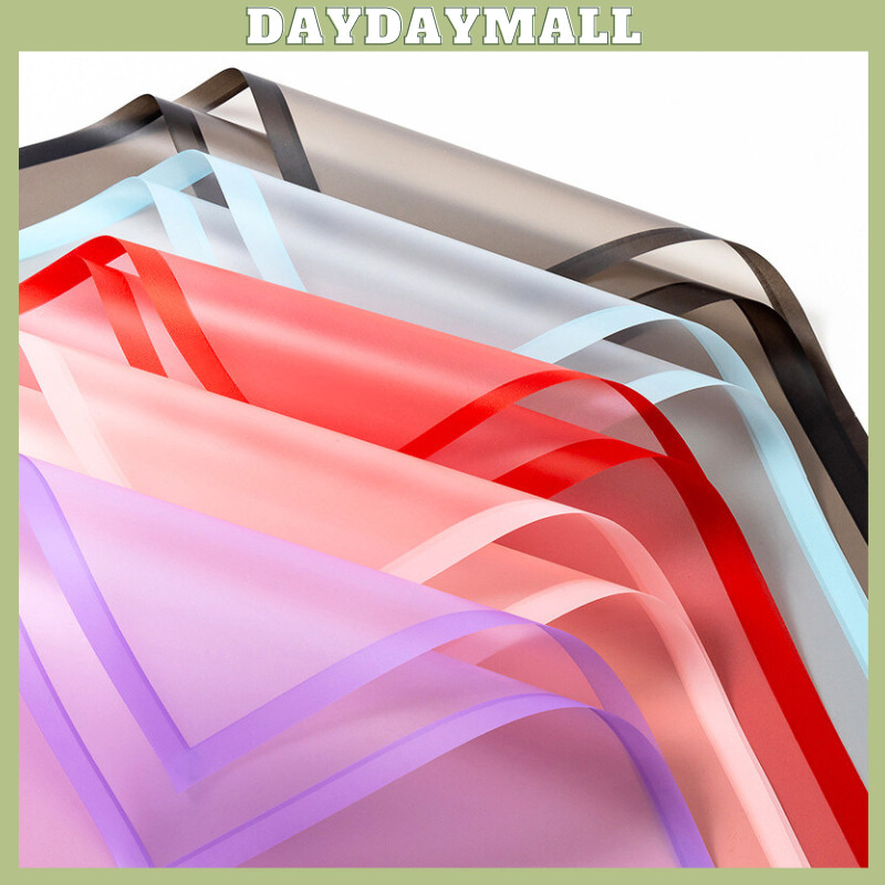 

PROMO!20 LEMBAR Flower Wrapping Paper Transparan List Kertas Buket Bunga Korea Cellophane KB05READY