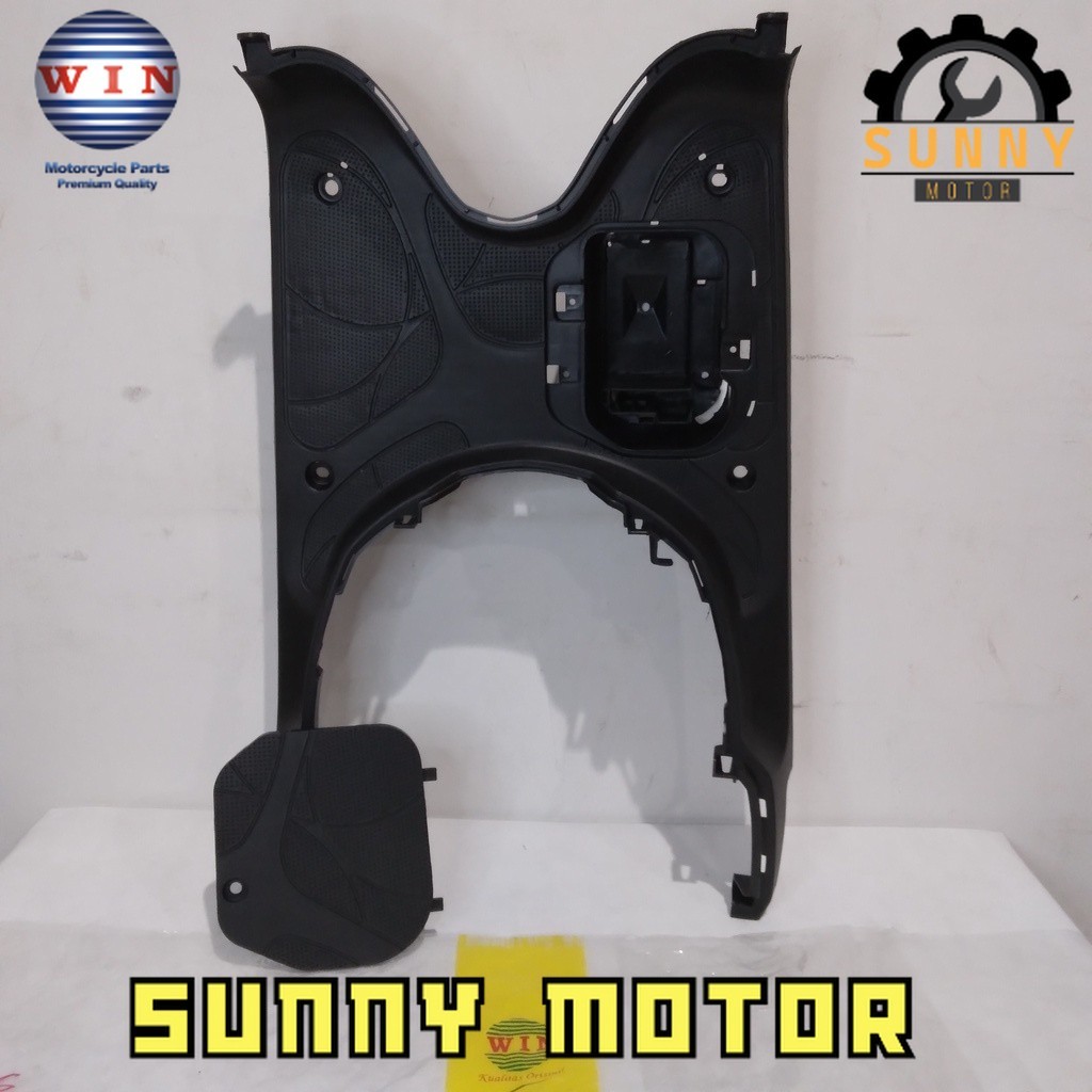 Pijakan Kaki + Tutup Aki Scoopy 110 FI 2013 2014 2015 | footrest atas WIN | bordes pijakan motor inj