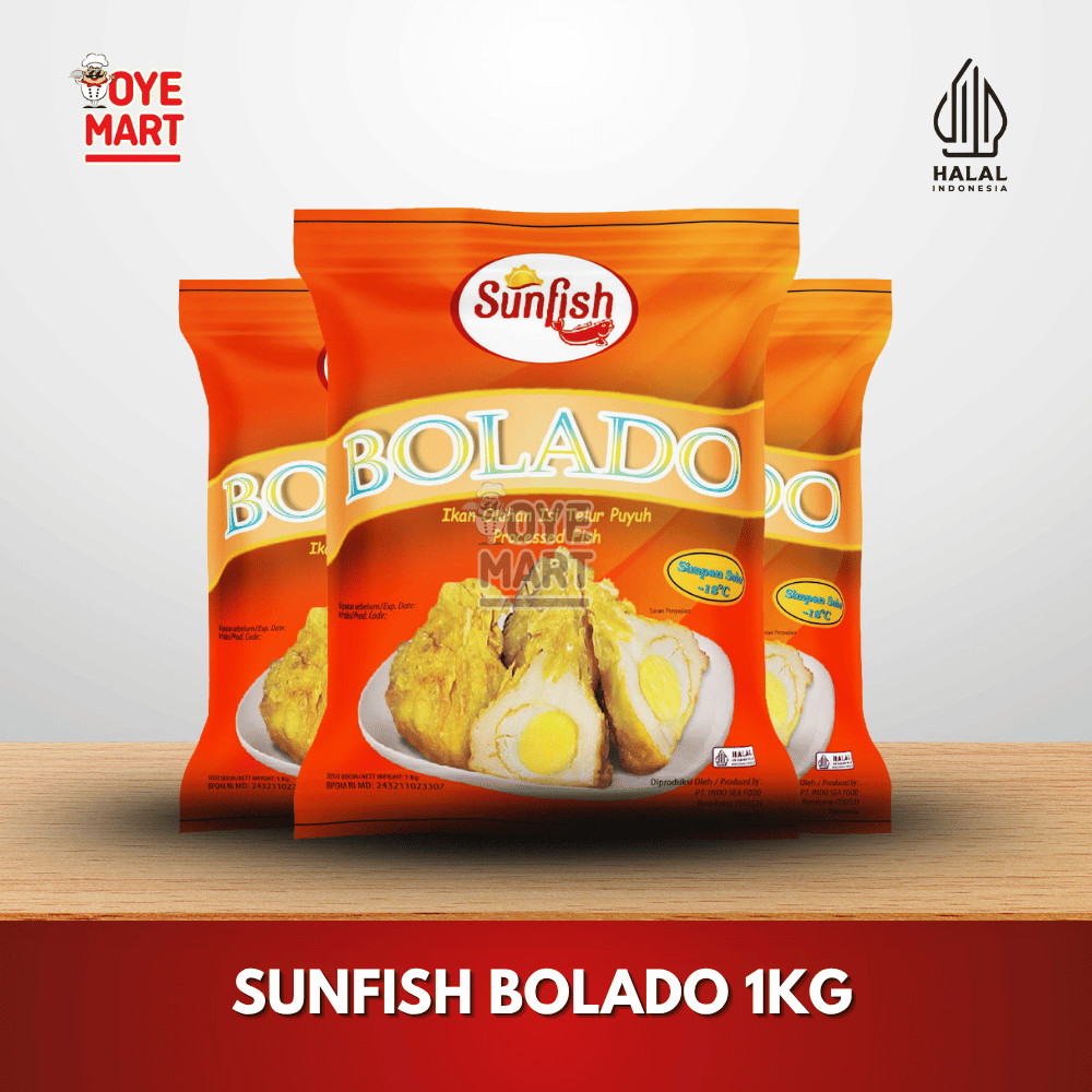 

SUNFISH BOLADO 1KG/ISI TELUR PUYUH/EKADO