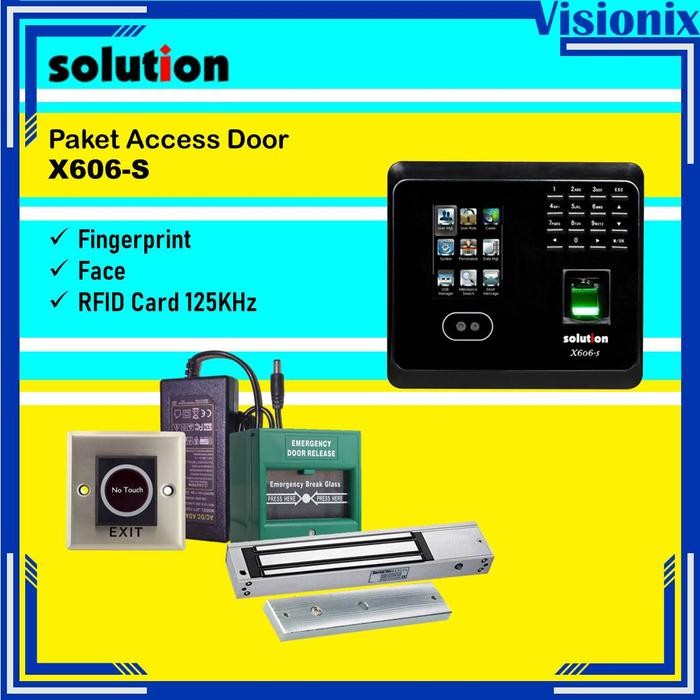 

Paket Access Door Solution X606-S Face Fingerprint Card Access Control