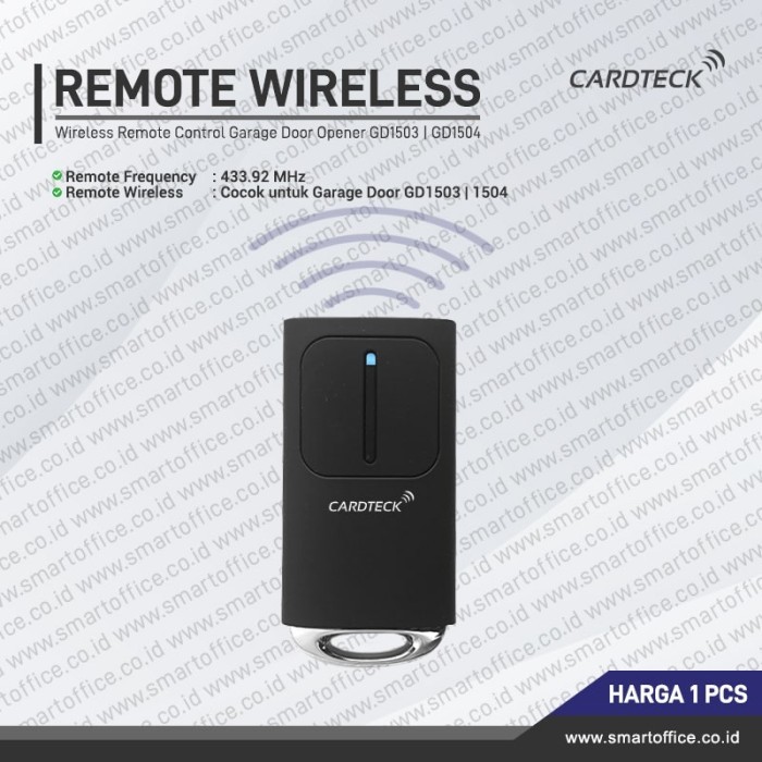 

Wireless Remote Control Garasi Otomatis Cardteck GD1503 GD1504 Garage
