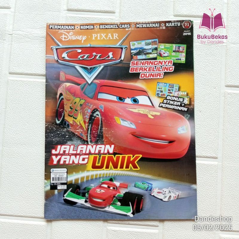 Disney PIXAR Cars Jalanan Yang Unik - Majalah Edisi 71 - BUKUGRAFI