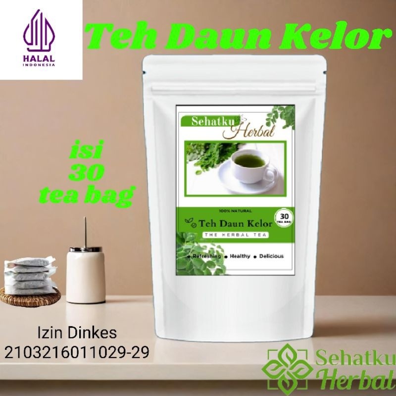 

SEHATKUHERBAL Teh Seduh Daun Kelor Organik 100% Asli & Alami 40gr | Moringa Tea / Teh Daun Kelor 50gr