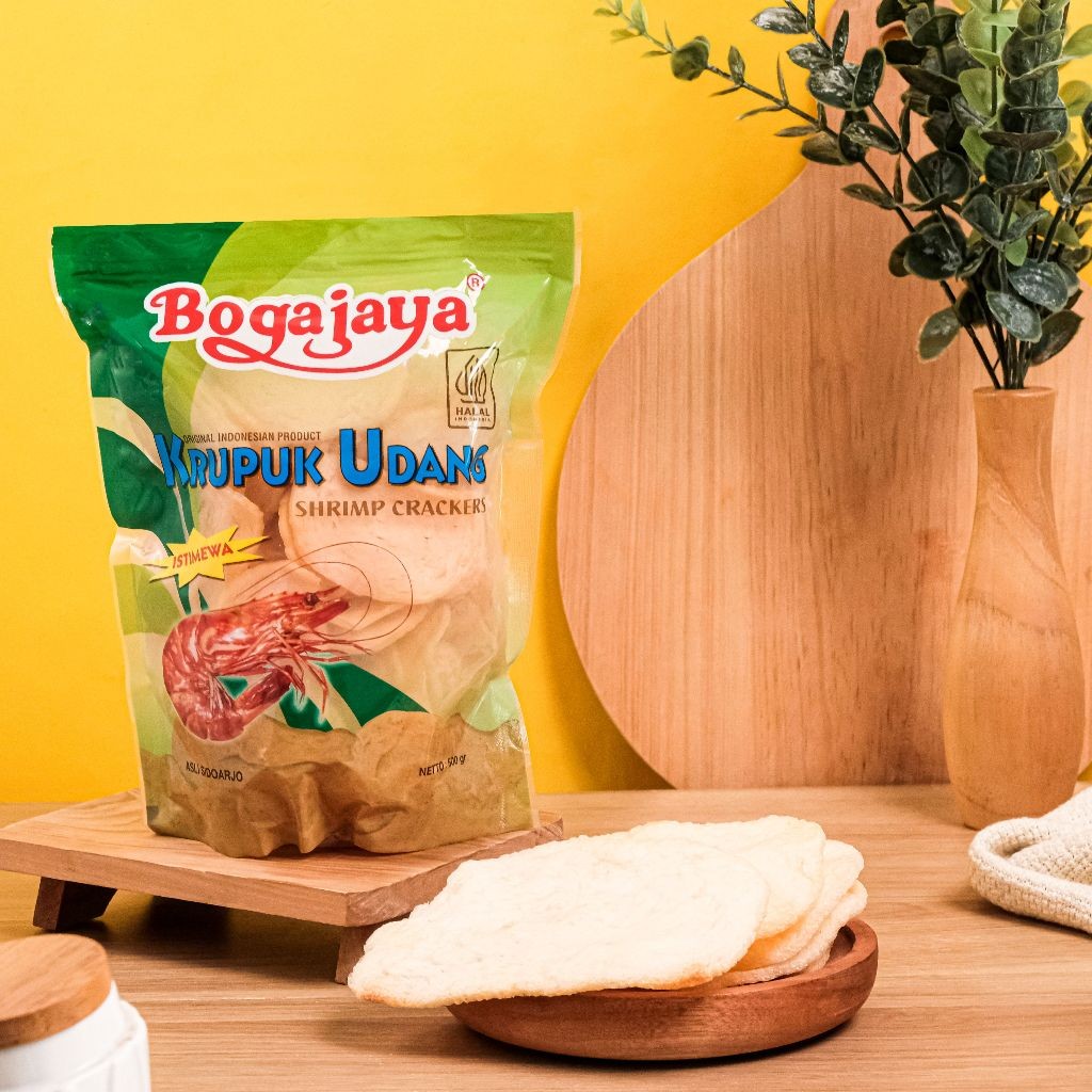 

BOGAJAYA Kerupuk Udang Hijau Mentah 500Gr Krupuk Oleh Oleh Surabaya