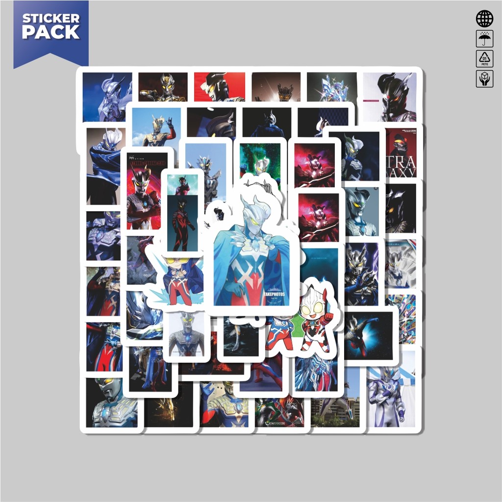 

[100PCS]Stiker Pack Stiker Ultraman Zero Aesthetic Vinyl Anti Air Dekorasi Sticker Laptop Buku Journal Koper Helm Casing HP Gitar Helm Skateboard