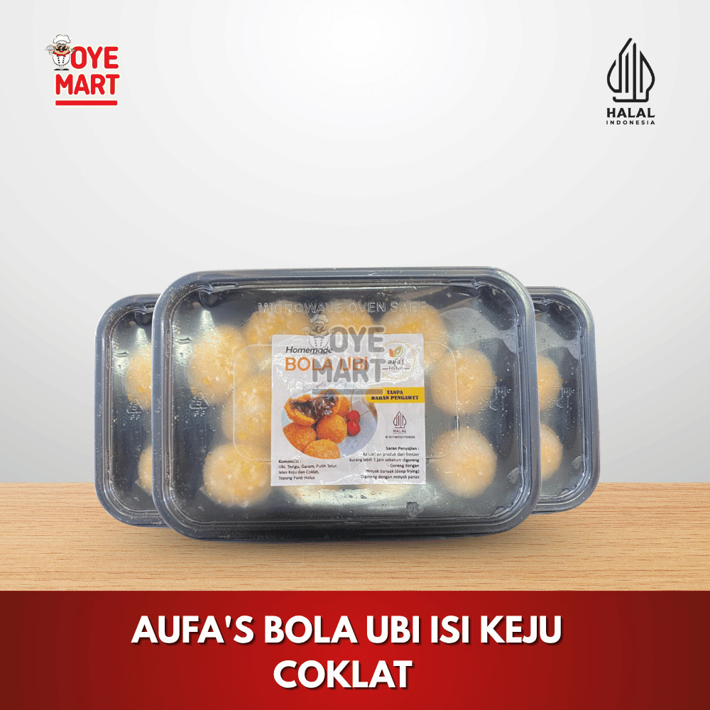 

AUFA'S BOLA UBI ISI KEJU COKLAT / POTATO BALL FROZEN FOOD