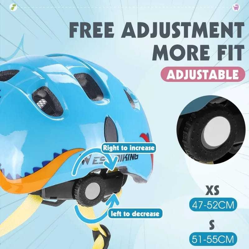 West Biking Helm Sepeda Anak Half Face Kids Ultralight SNI Ringan Nyaman Ventilasi Banyak Busa Tebal
