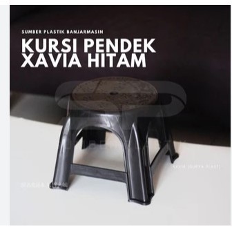 BH KURSI KECIL HITAM DENGKLEK KURSI XAVIA HITAM KURSI KECIL PLASTIK KURSI KECIL BANGKU PLASTIK BANGK