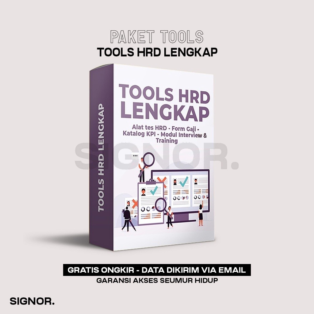 [T8381] HRD Tools - KPI + SOP HRD + Form Tabel Gaji + Modul Interview Tools