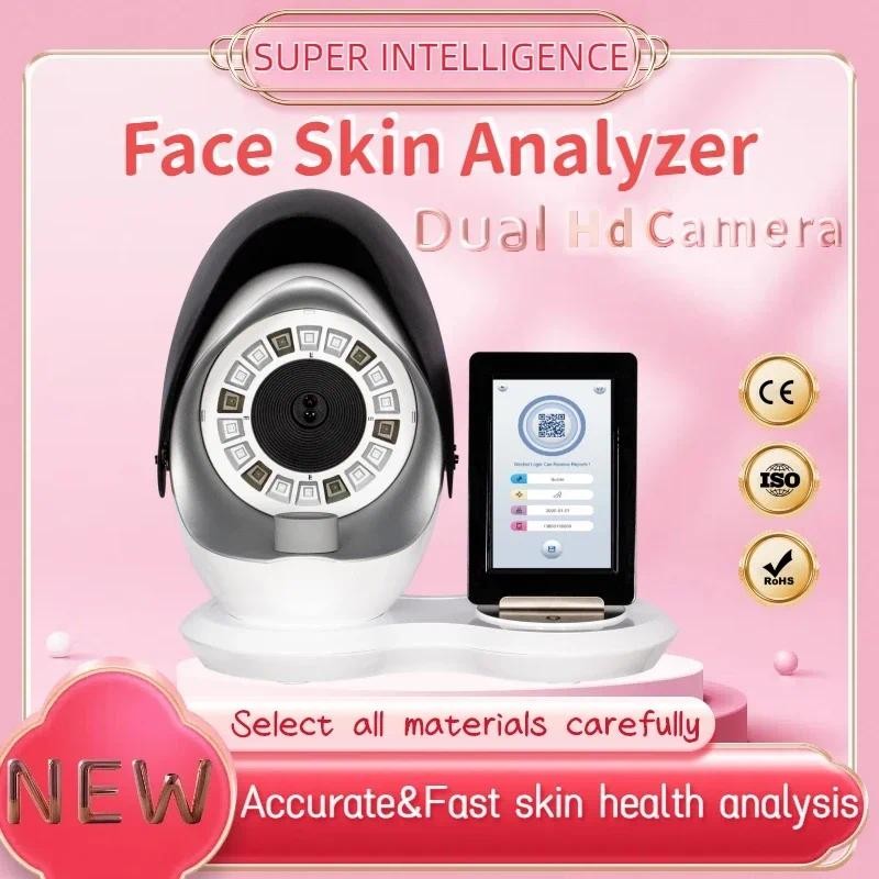 Latest Skin Analyzer Detector Intelligent Imager AI Magic Mirror 3D Digital Face Analyzer Product De