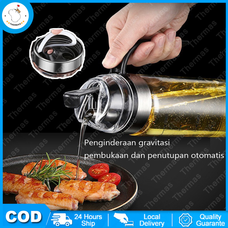 Botol Kaca Botol Minyak Goreng Botol Minyak Kaca yang Dapat Membuka Sendiri Botol Minyak Kaca Kecap 