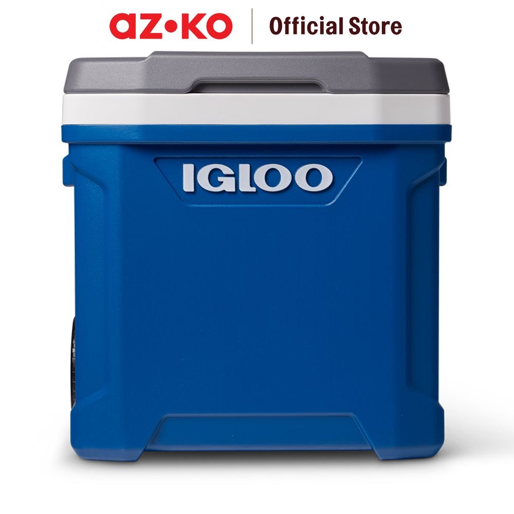 AZKO Igloo 56 ltr Roller Cooler Box Latitude 60qt - Biru Boks Pendingin Tempat Penjaga Suhu Dingin K