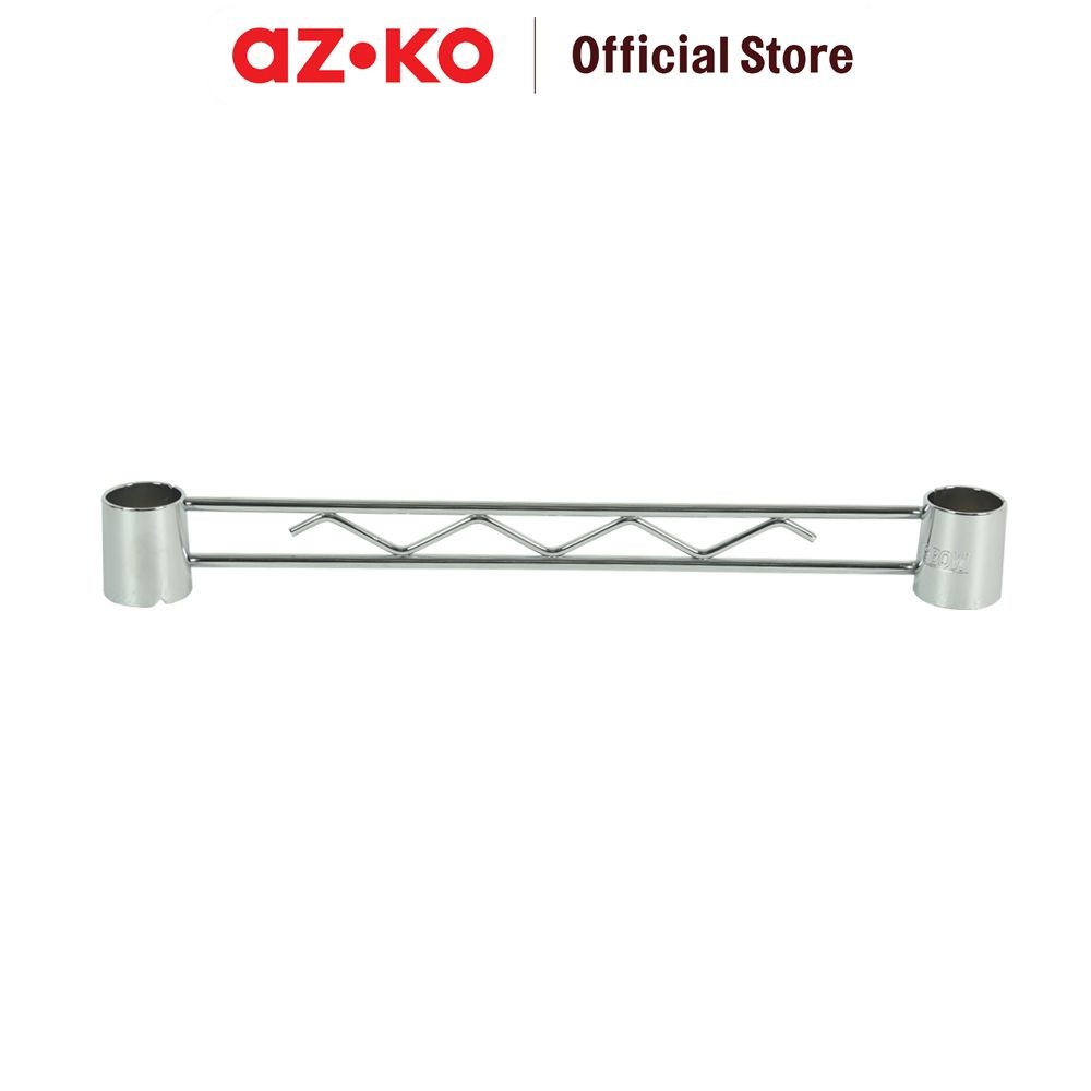 AZKO Krisbow 35x4 cm Tiang Rangka Pembatas Sisi Rak Kawat - Silver Wire Fence Aksesoris Racking Syst