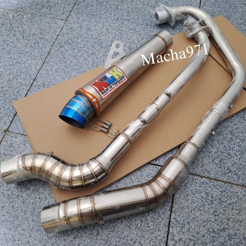 1set NLK open spec exhaust pipe tmx 155 125 Pinoy rusi_tc125 150 175 skygo bajaj raider carb,fi euro