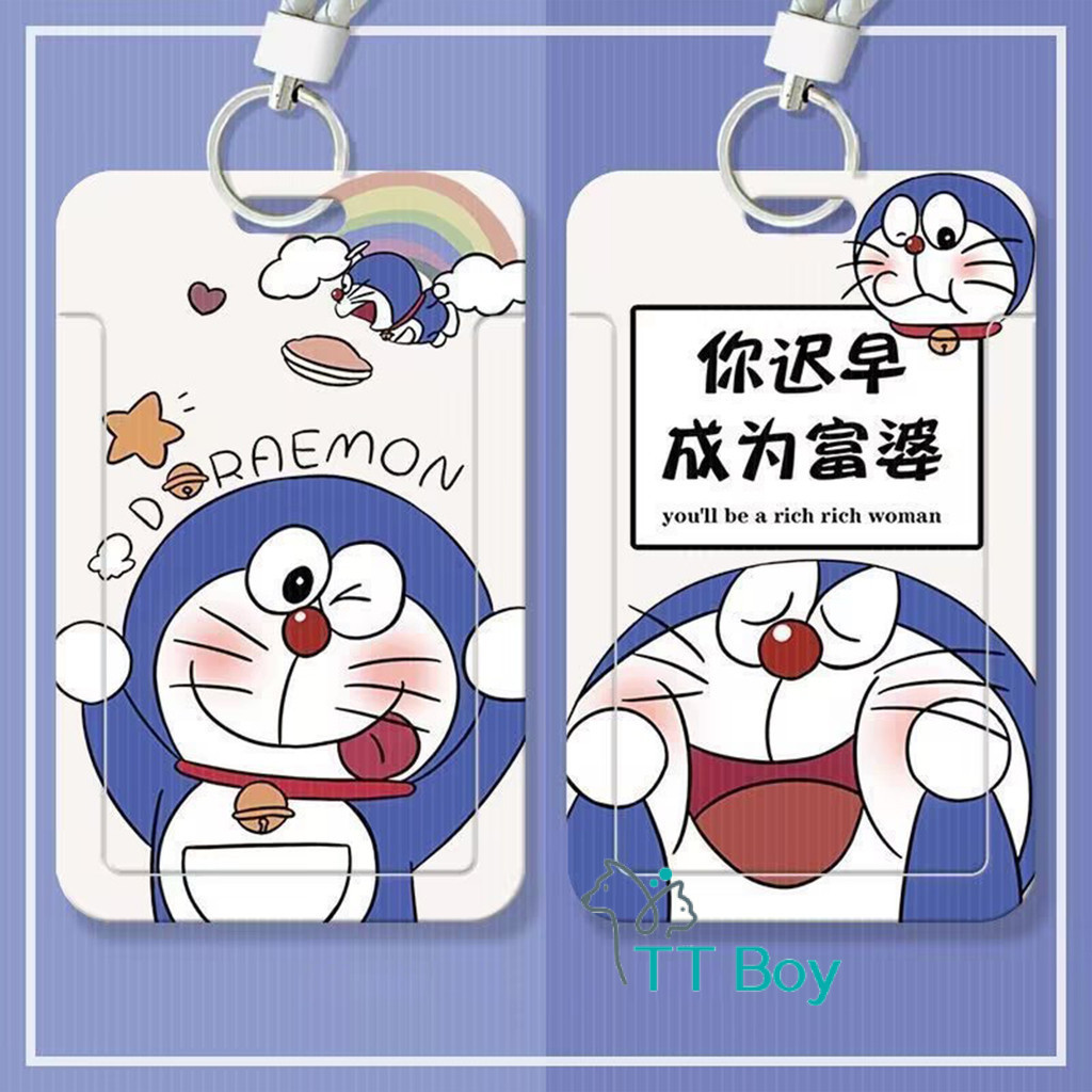 

TT BOY ID Card Holder Motif Kartun Doraemon Korea | Tempat Pelindung Kartu Nama Photocard Sekolah Kantor Photocard Photo Card