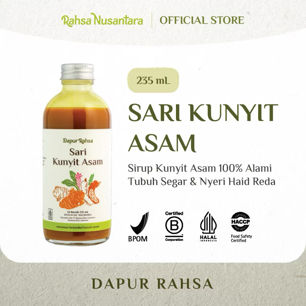 

Sari Kunyit Asam 235mL - Rahsa Nusantara | Jamu Herbal BPOM