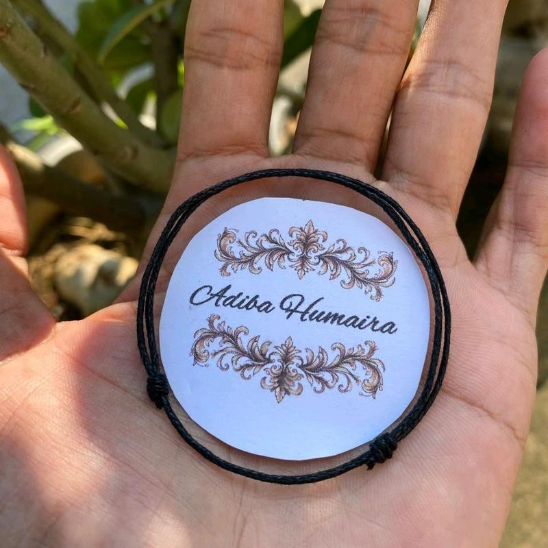 Gelang Hitam limited Polos Couple - by adiba humaira