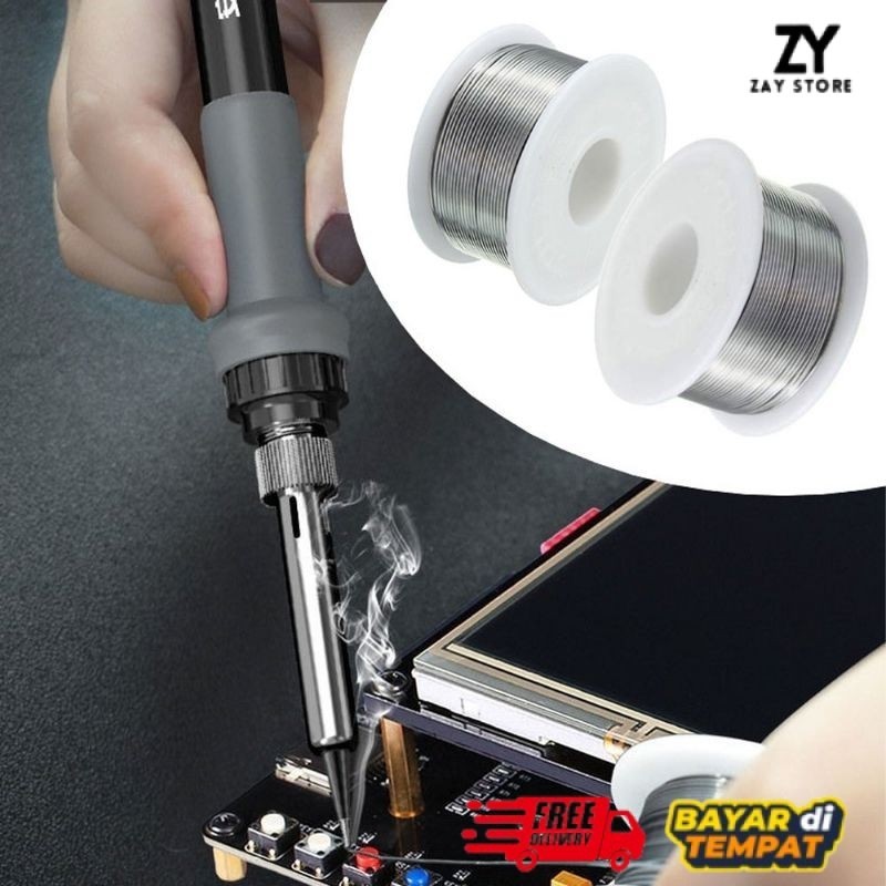 Kawat Timah Solder Flux Wire 1.0mm 50g - HD-1 - Silver